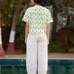 Jal Ki Raani Hand Block Printed T-shirt