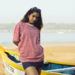 100% Cotton Hand Block Printed Boyfriend T-shirt